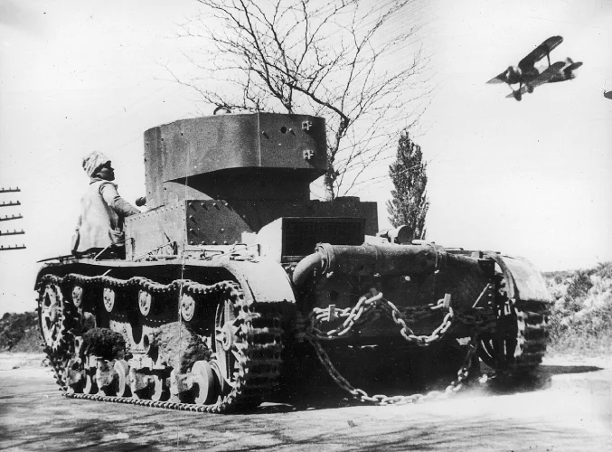 Děti se schovávají během povstaleckého náletu