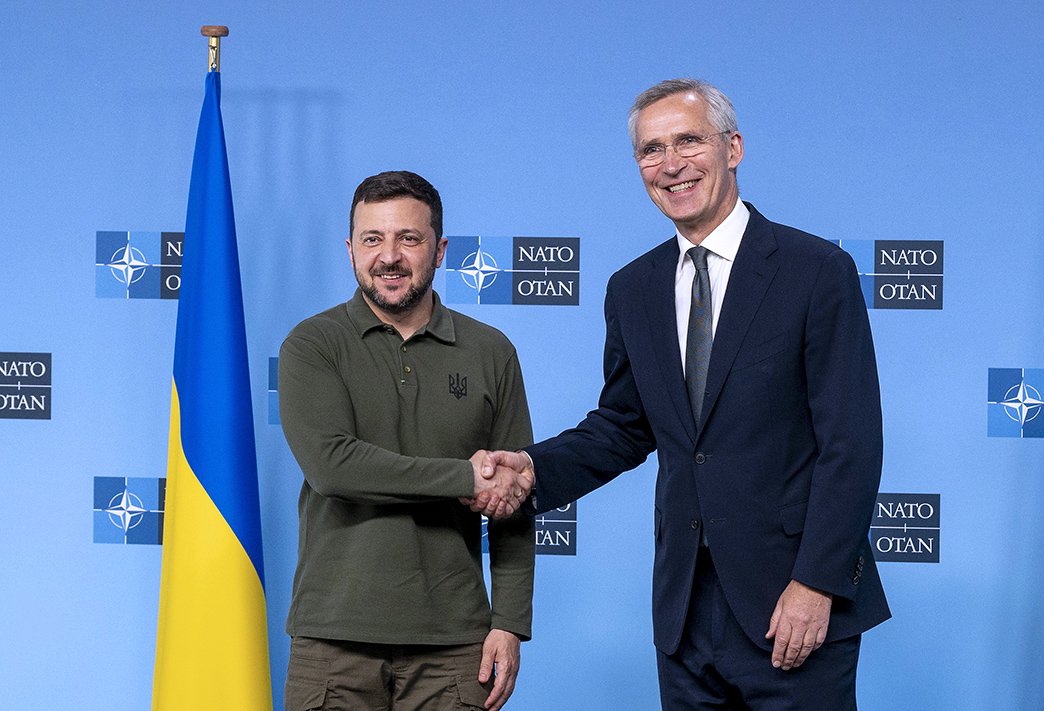 Volodymyr Zelenskyj a Jens Stolberg