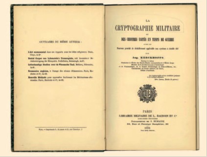 První strana výtisku díla Augusta Kerkhoffa